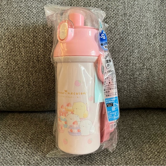 BNWT Japan Skater San-X Funwari Nexolon Water Bottle with strap 480ml - Picture 5 of 6